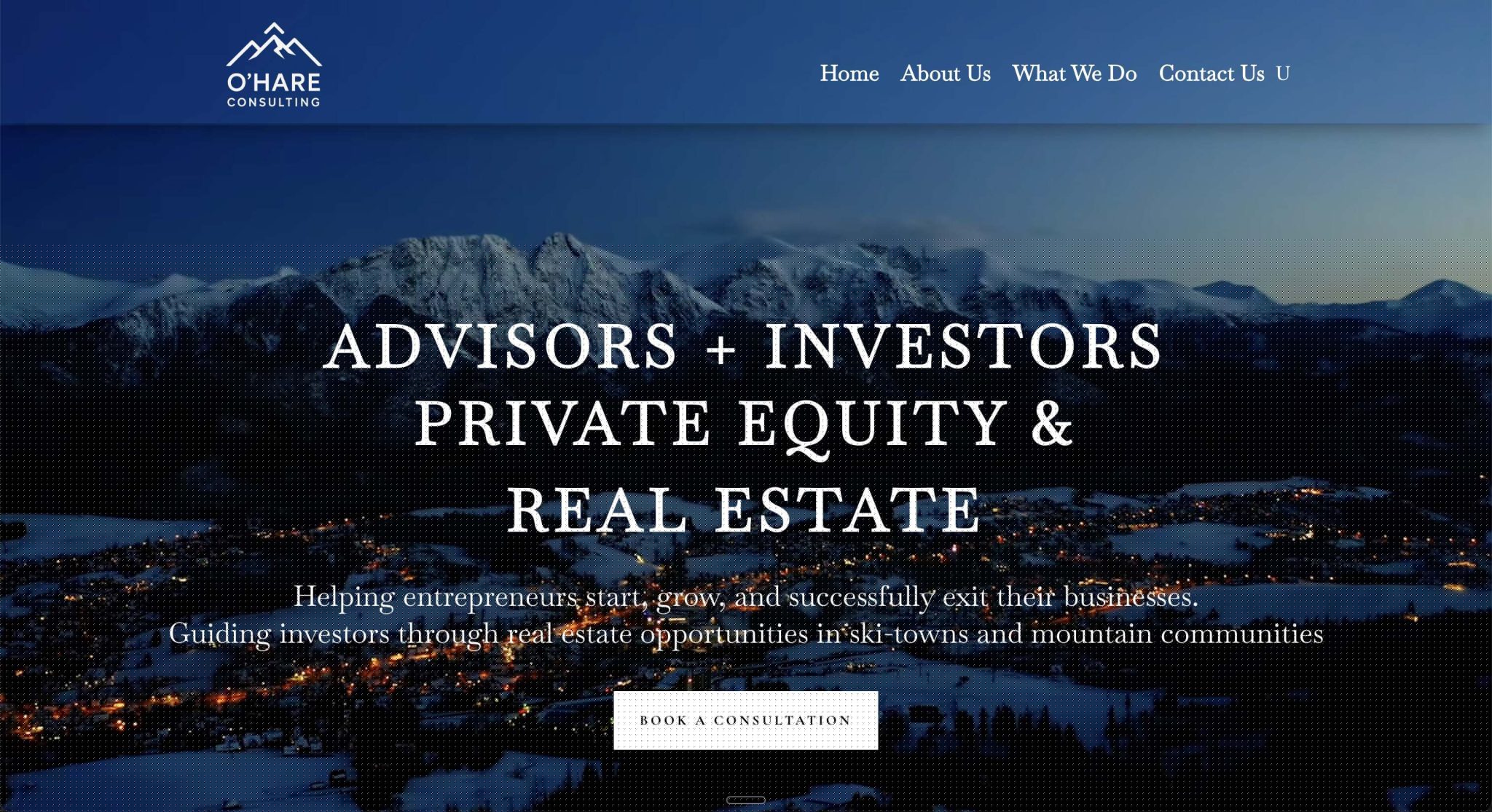 O'Hare Consulting website designed by KGY Digital