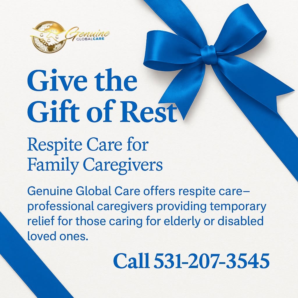 Genuine Global Care respite care social media graphic