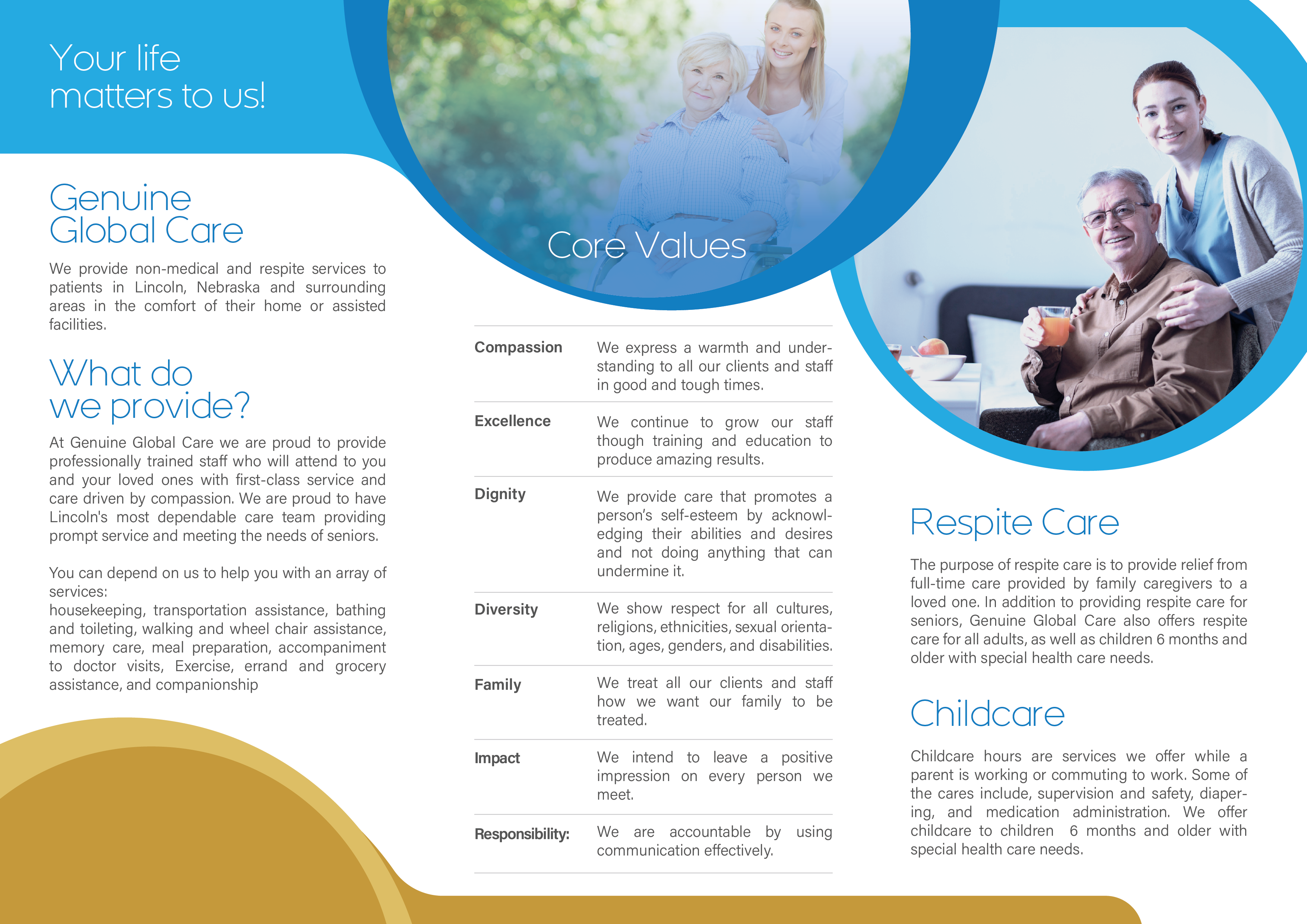 Genuine Global Care brochure inside