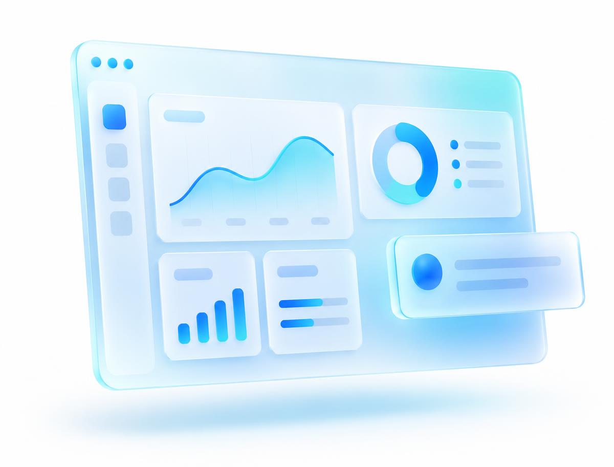 Home care CRM dashboard illustration